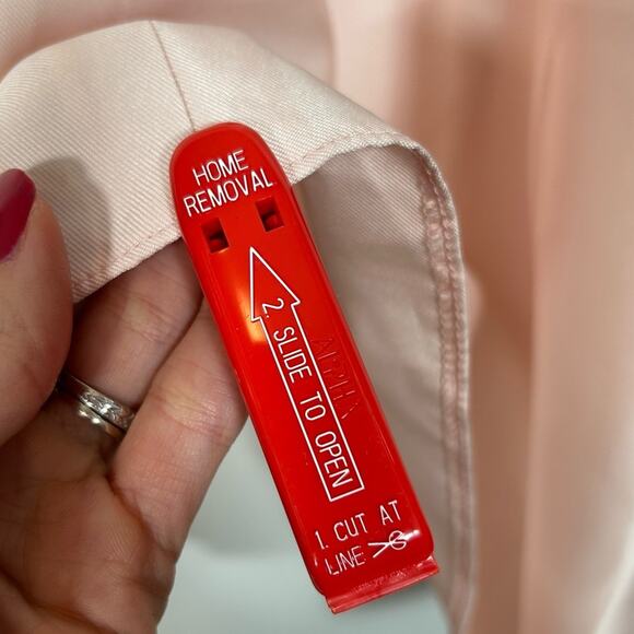 ALFRED SUNG High Low Satin Twill V Neck Dress in Blush - Picture 5 of 8